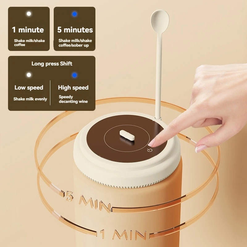 Shock Milk, Electric Coffee Mixing Cup Baby Baby Shake Milk Machine Smart Red Wine Sober