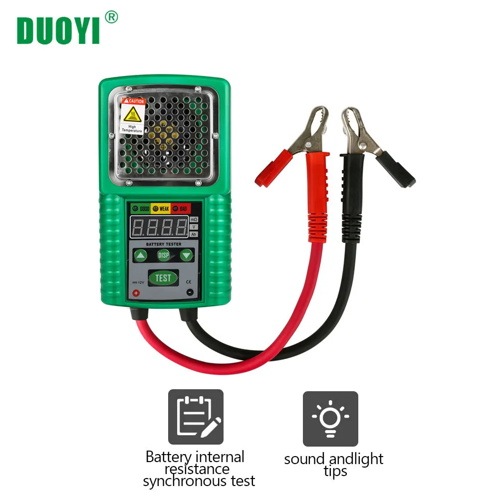 DUOYI DY226 Battery Tester 6V 12V DC Load Battery Charge Test Battery