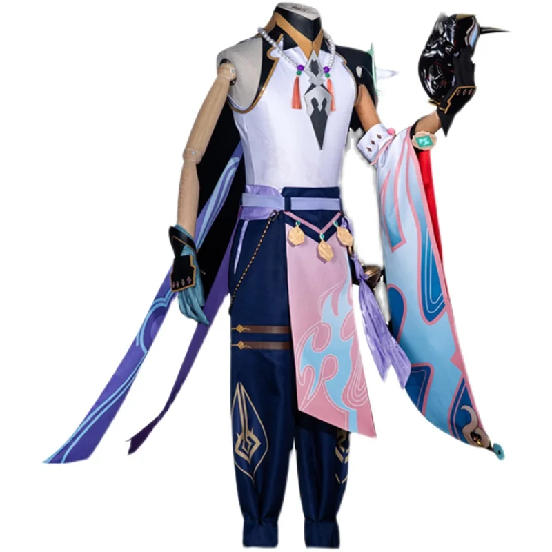 ߰ſ  Genshin Impact Xiao cosplay suit ҷ īϹ Ƽ ̺Ʈ ִϸ̼  COS ũ 