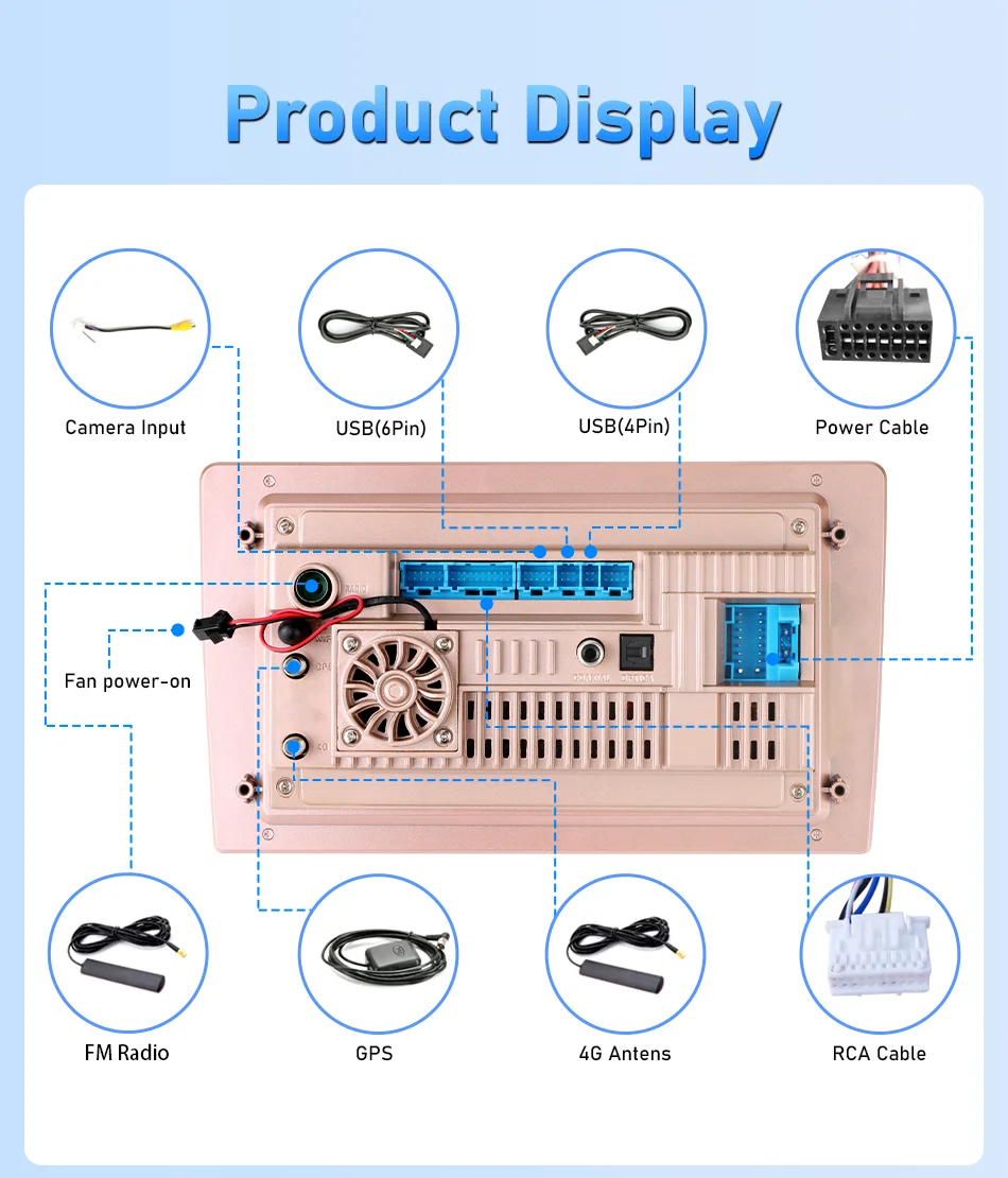 10 Zoll 2 Din Android Autoradio für Hyundai Tucson 2004–2009 GPS-Navigation 4G WIFI CarPlay Qucommal Auto Intelligent System – Detail 20