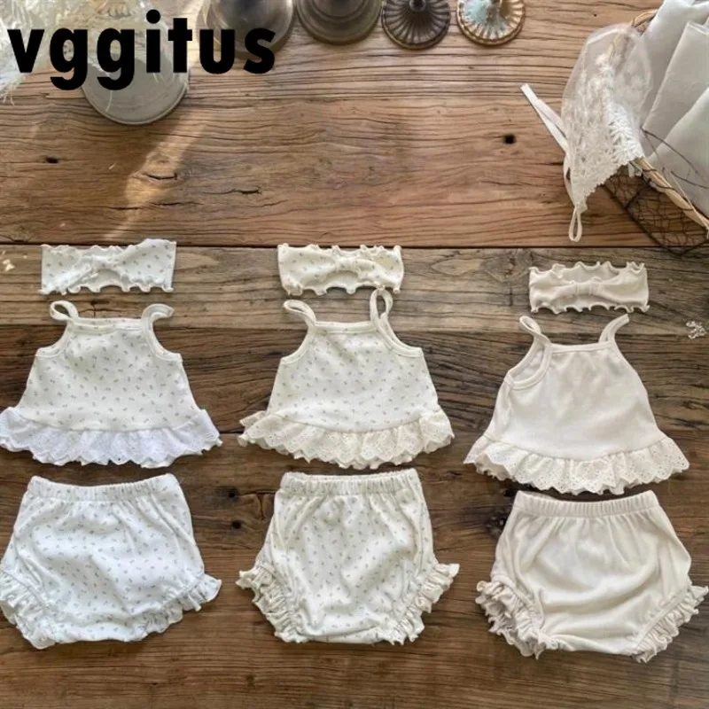 새로운 여름  의류 소녀 세트 어린이 꽃 서스펜더 조끼 + 레이스 큰 엉덩이 반바지 달콤한 Homewear 캐주얼 잠옷 B2910