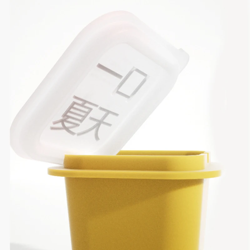 3pcs Soft Bottom Ice Cube Mold Ice Box With Lid Diy Fruit Milk Icecream Maker Refrigerator Ice Storage Box Summer Ice Cube Tray