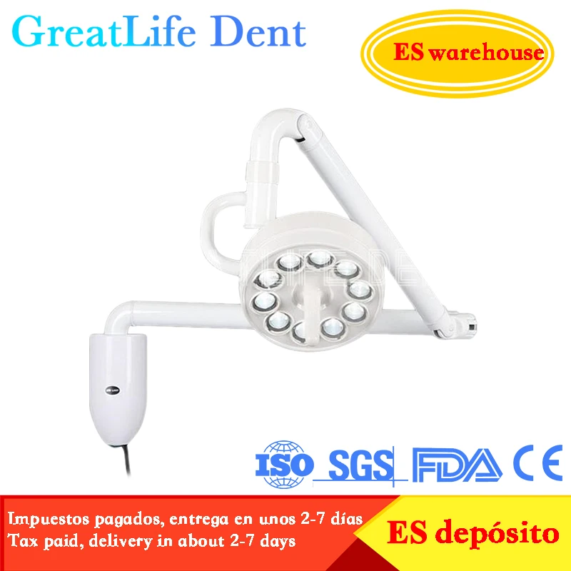 

GreatLife Dent LED Cold Light 36w Wall Hanging Medical Shadowless Wall Mount Light Lamp Dental Led Operation Surgical Light