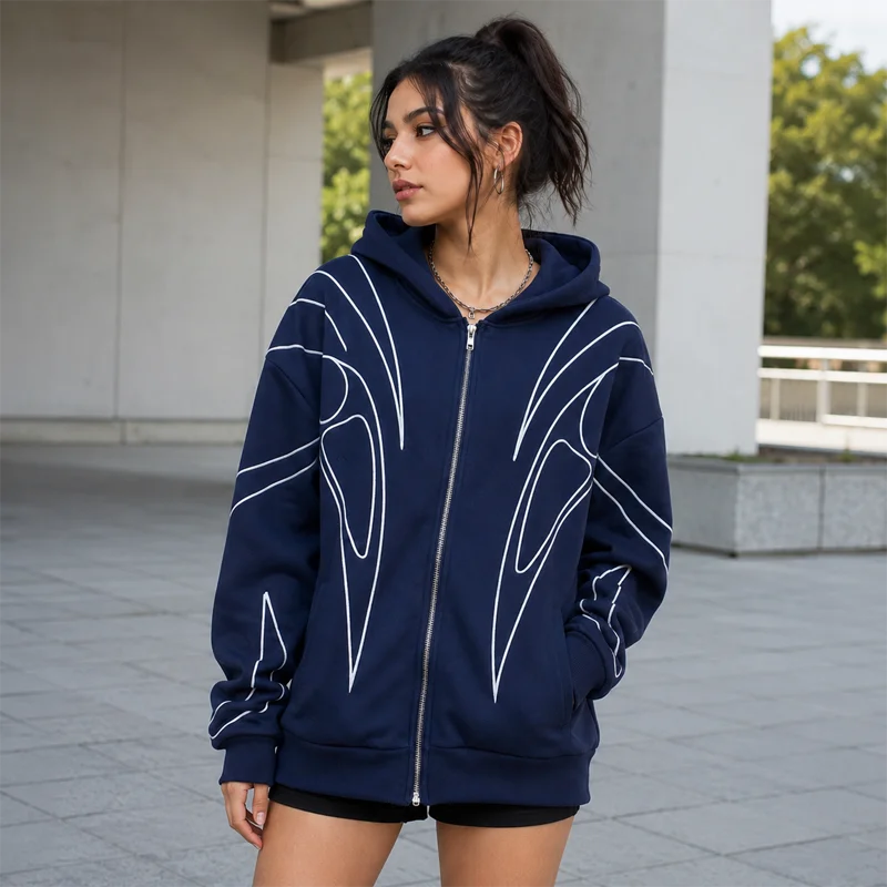 Women’s Graphic Zip-Up Hoodie