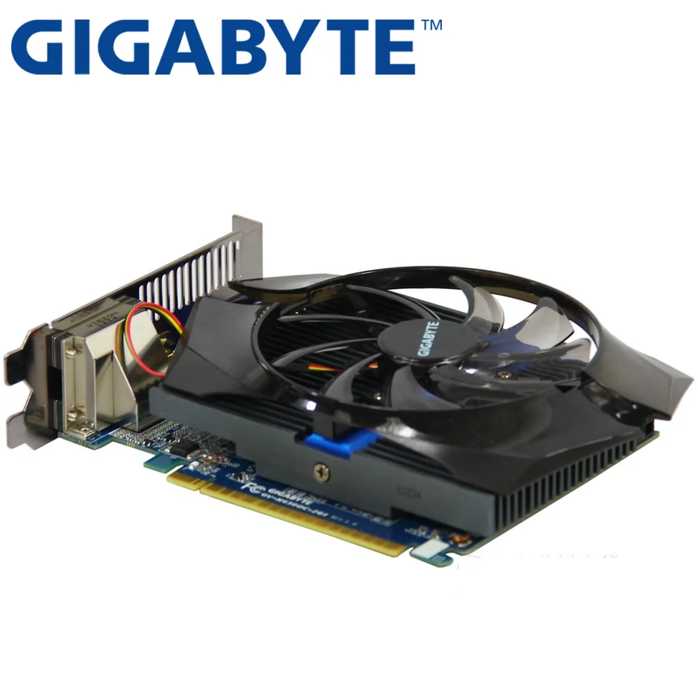 Placa de vídeo gigabyte original gtx650 2gb, placa com gddr5 com 128bit para nvidia geforce gtx 650 hdmi dvi, placa vga usada 75