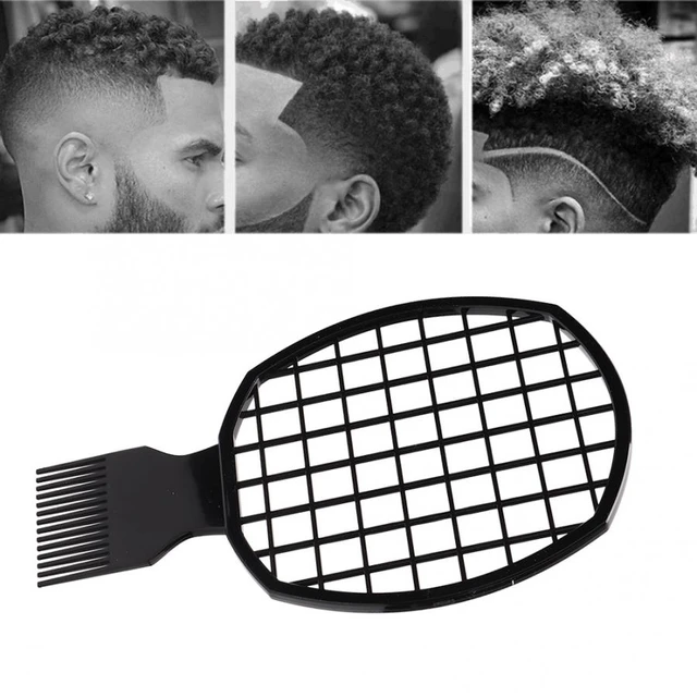 Peigne afro pour cheveux bouclés pour hommes, outil de coiffure à