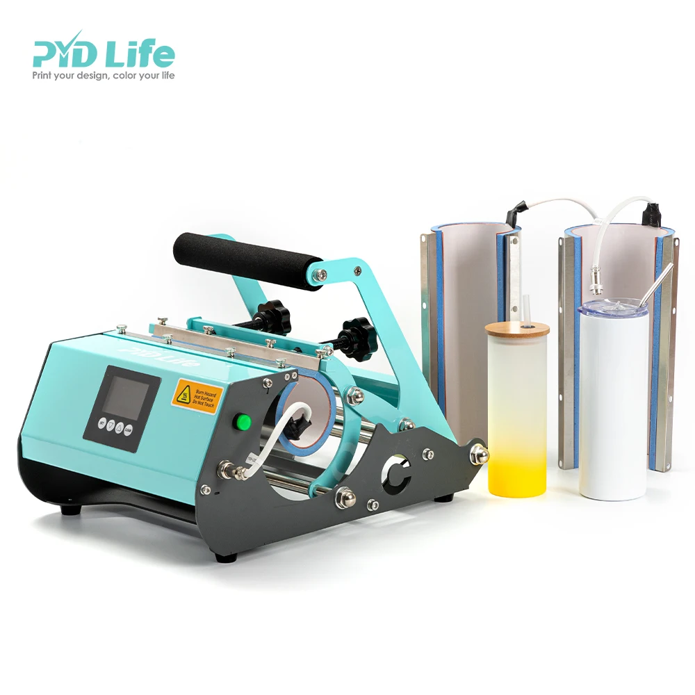 

PYD Life 2 IN 1 Mint Green 30 oz Tumbler Heat Press Machine Sublimation 20oz USA Warehouse Free Shipping