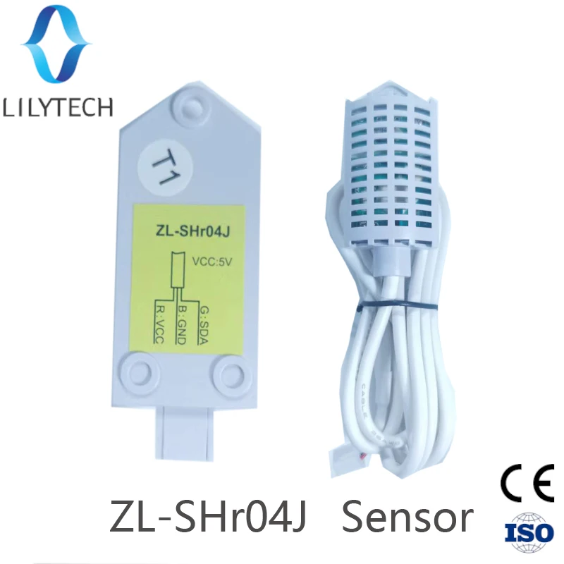 ZL-SHr04J, Humidity and temperature sensor, for LILYTECH controllers.