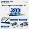 Overhead Garage Lifting Storage Rack, 4x4 Ft Heavy-Duty Metal Garage Ceiling Rack,300lbs Weight, Black 3
