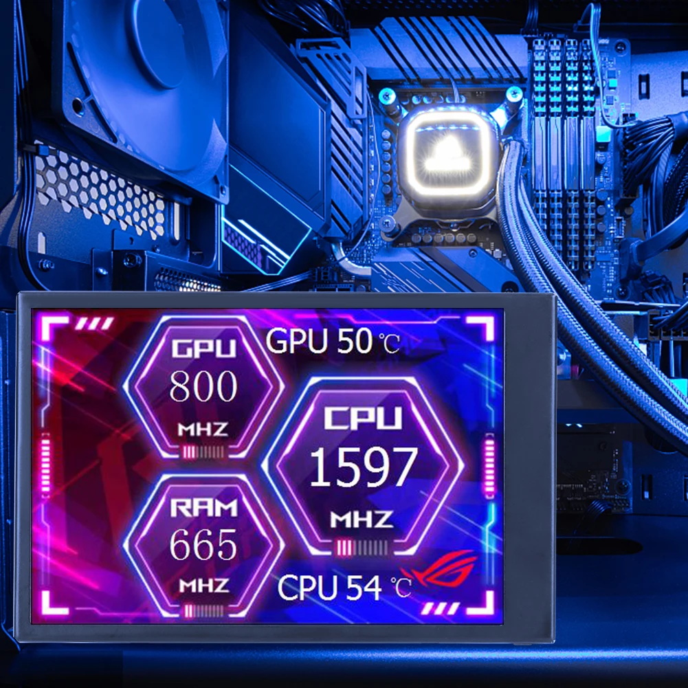 ̺  3.5 ġ ÷ ũ , LCD ,  CŸ ̽, PC ǻ, ̴ ITX , CPU AIDA64 320x480