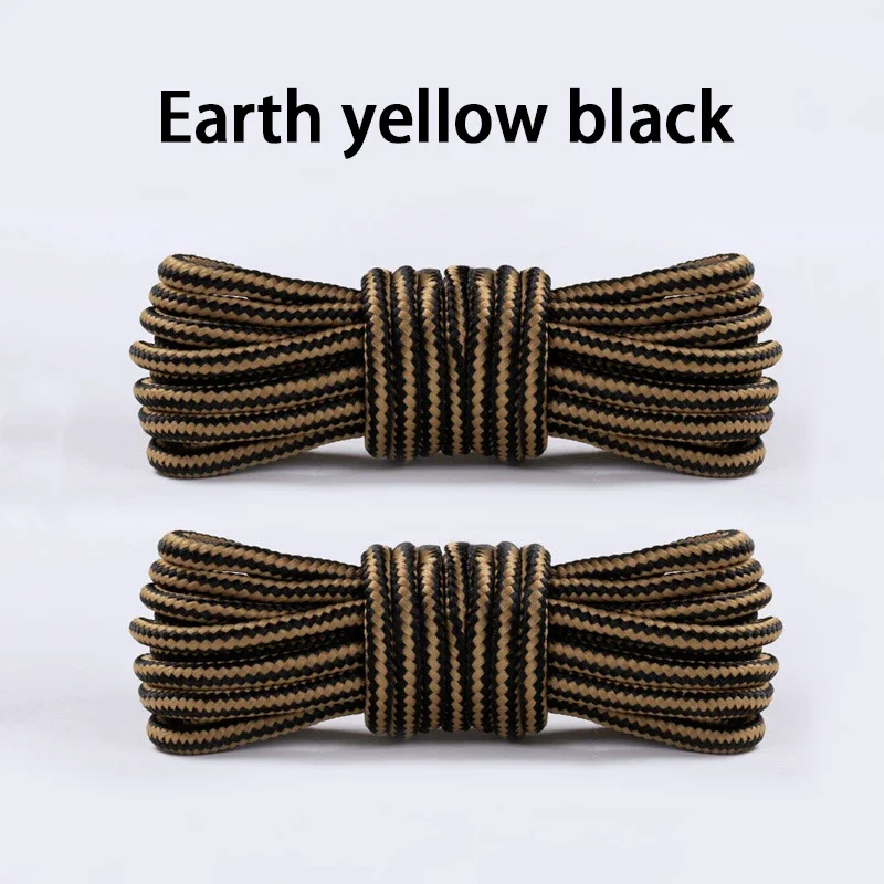 Durable Heavy-Duty Round Boot Laces - 2 Pairs for Hiking, Work, and Outdoor Sports