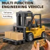 RC Forklift 1/10 Ratio Metal Carrier Board 2.4GHz 10 Channel RC Construction Engineering Lifting Toy Warehouse Truck Vehicle 3