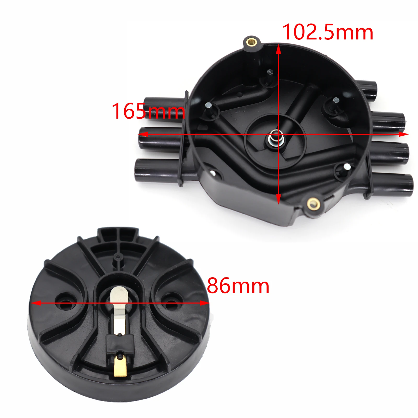 1pc Car Distributor Cap & Rotor Kit 10452458 10458112 For Cadillac Escalade 1997-2007 Chevrolet C1500 C2500 C3500 G1500 Express