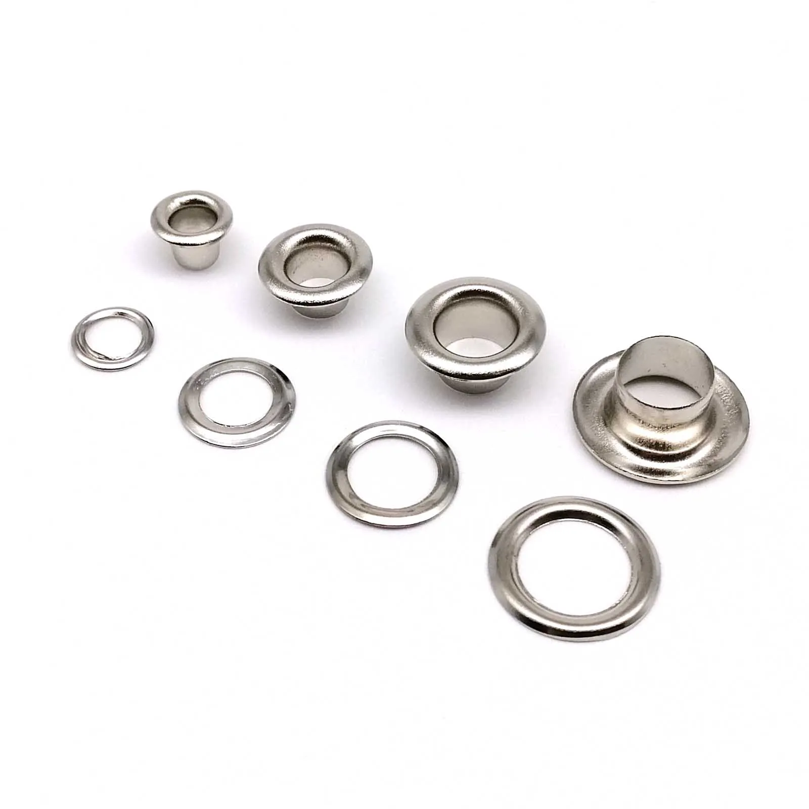 100sets 2.5mm to 12mm Eyelet Grommet Ring With Washer Air Hole Rivet For Leather Bag Shoes Belt Cap Clothes