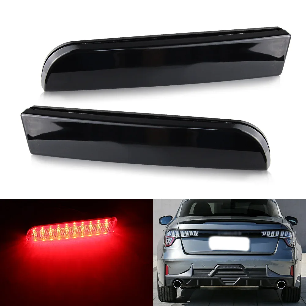 

1 пара, светодиодные отражатели для заднего бампера Mitsubishi Lancer EVO 2008-2017 Evolution X CZ4A Outlander Sport RVR ASX