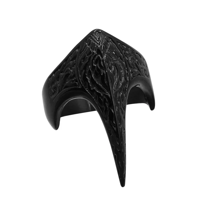 Retro Eagle Beak Self-defense Single Finger Buckle Ring Ladies Anti-wolf Men's Outdoor EDC Finger Fist Ring Safety Tools