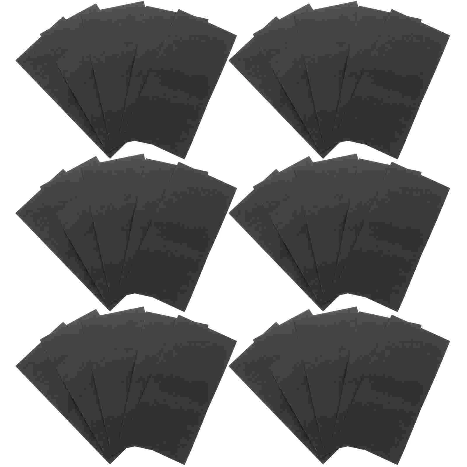 120 Pcs Coins Cash Self-adhesive Envelope Small Item Pouch Western Style Binder 16x8x01cm Money Envelopes for Saving Black mini envelopes