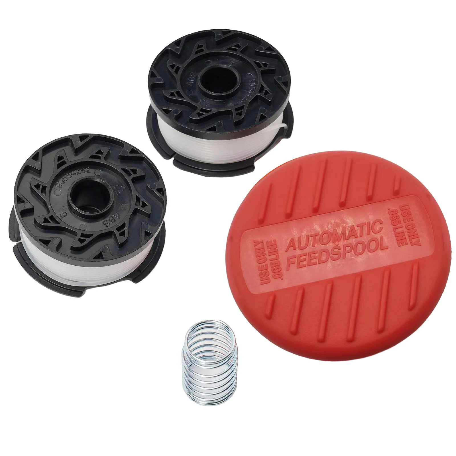

2PCS Grass Trimmer Spools Replacement 385022-02 385022-03 90624846 A6481 90626046 242885-01 90564281N With Spool Cap