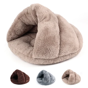 Warm Fleece Cat & Dog Bed Tent 1