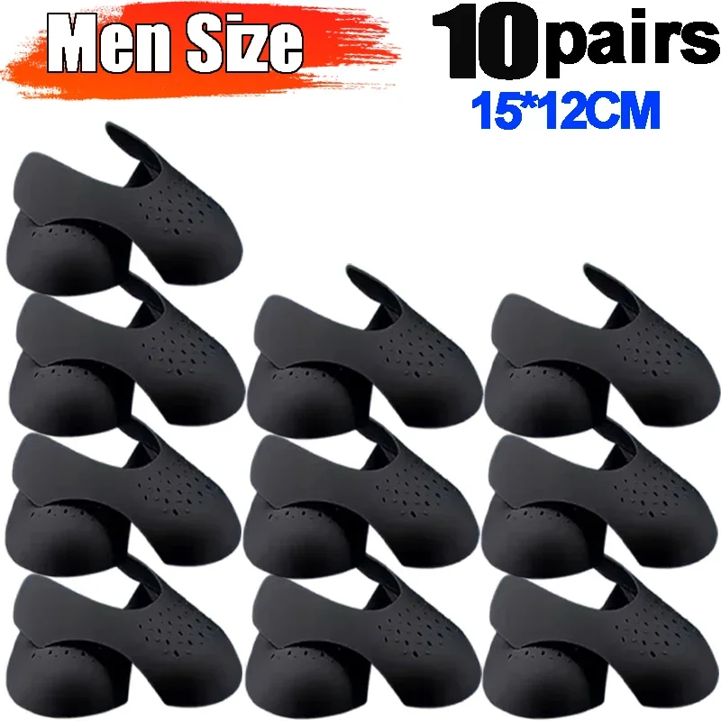 Shoe Anti-Crease Protector - 10 Pairs Sneaker Guard & Shoe Stretcher
