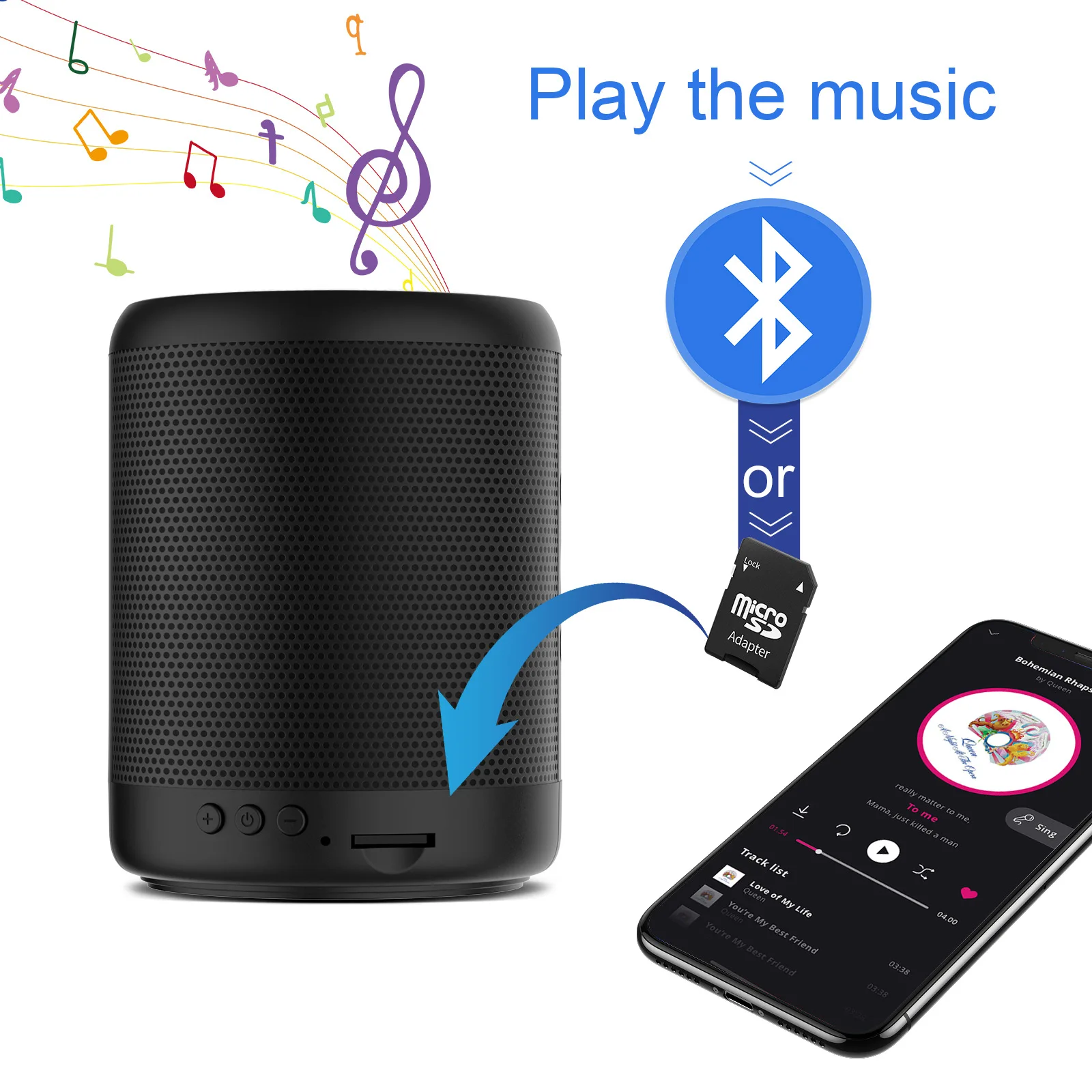 WiFi home security speaker in a room setup