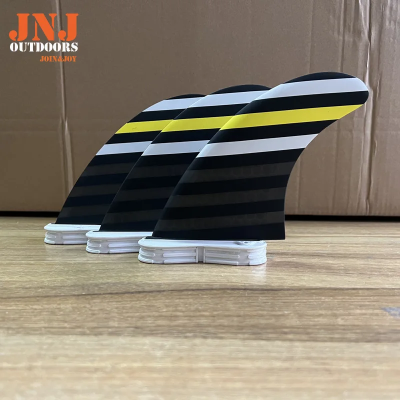 JNJ-FCS 2 Fiberglass Surfboard Fins G7 Large Thruster