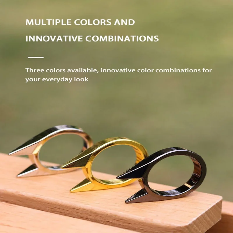 Metal Cat Ear Self-Defense Ring 5