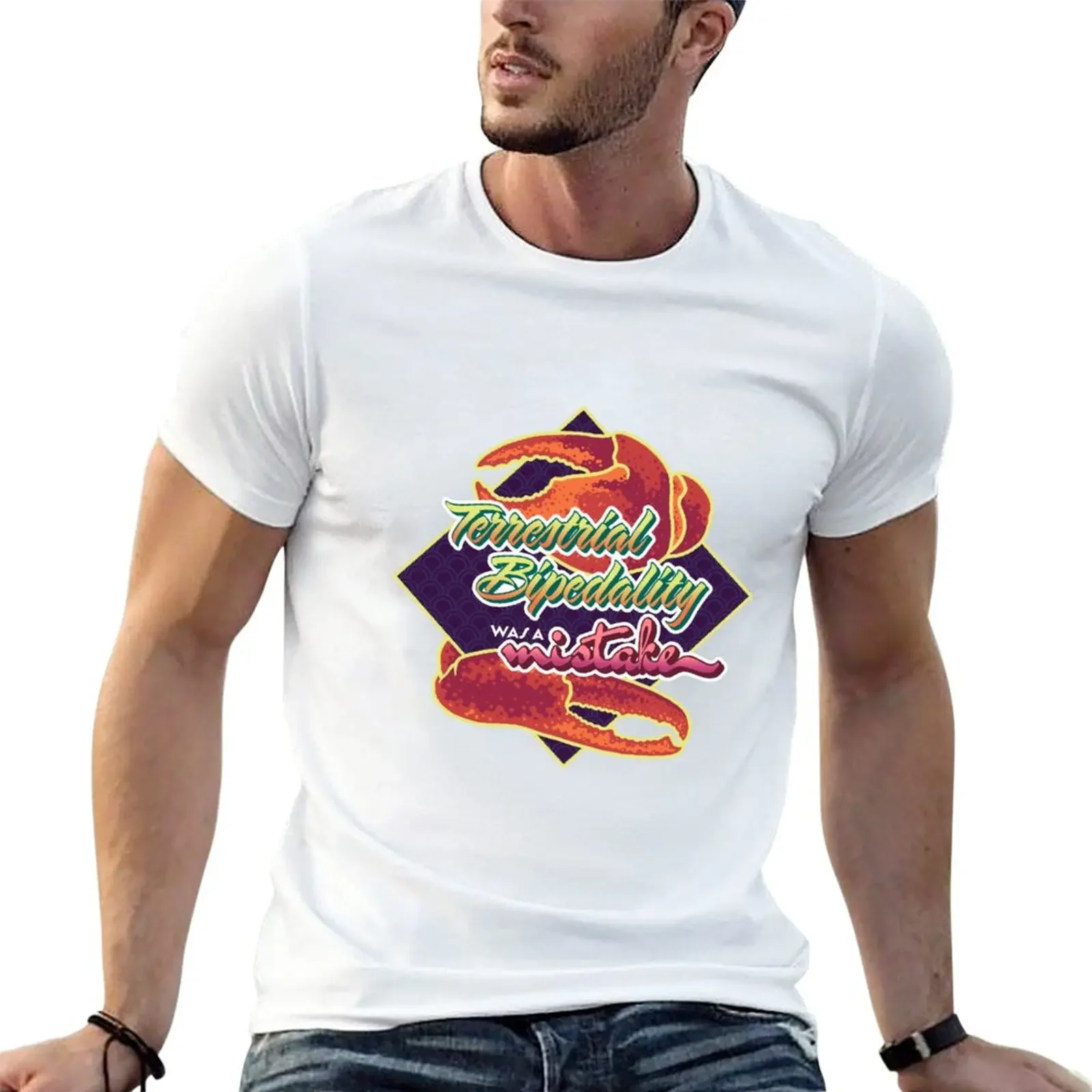 

Terrestrial Bipedality was a mistake - Crab version T-Shirt hippie clothes plus size tops kawaii clothes tshirts for men