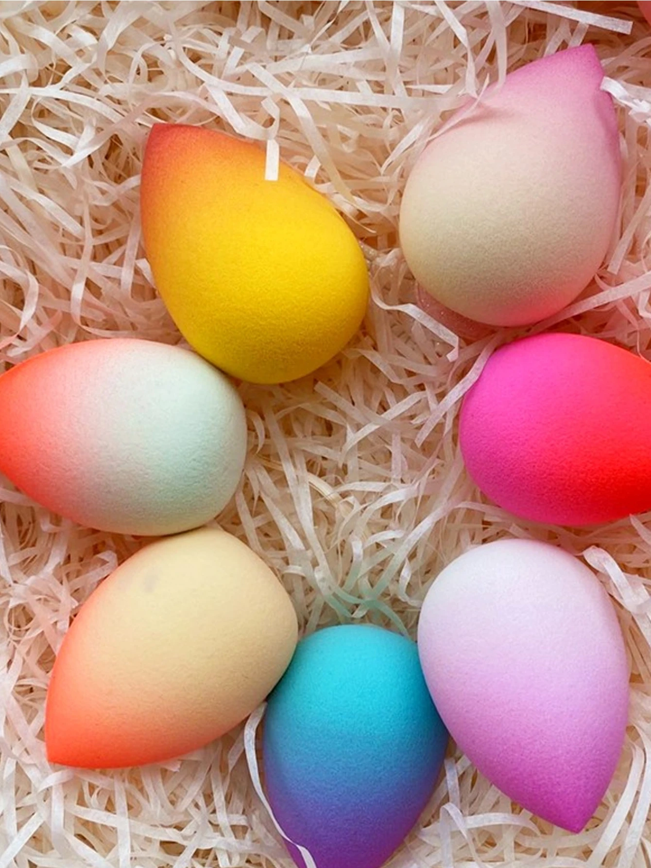 5 Pack Ombre Makeup Sponges Beauty Sponge Blender - Soft Makeup Sponge Blender for Wet and Dry 3