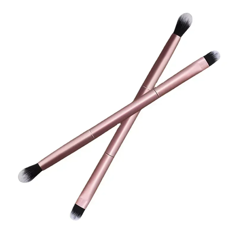 Makeup Brush 1/2/3 Pcs Double Head Professional Aluminum Tube Eye Shadow Nose Shadow Highlight