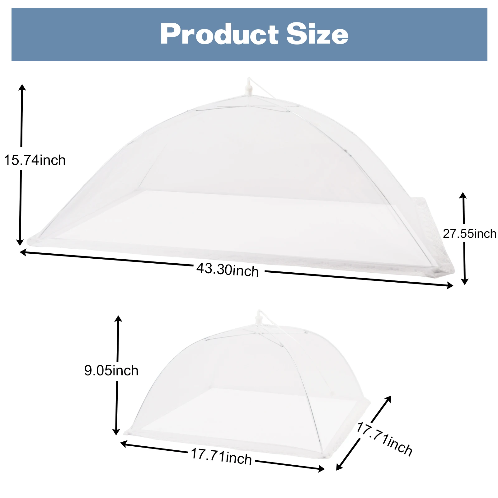5Pack Food Cover Food Tent Pop-Up Mesh Covers Tents Reusable Collapsible Net For Outdoors Picnics Camping Party
