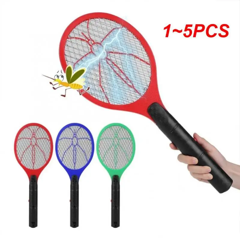 

1~5PCS Electric Mosquito racket Killer Electric fly swatter fryer flies Cordless Battery Power Bug Zapper Insects Racket Kills