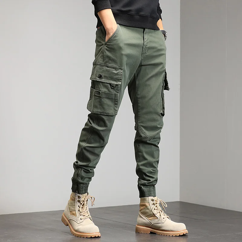 navy blue cargo pants Single Road Mens Cargo Pants Men 2022 Hip Hop Tactical Techwear Baggy Fashion Joggers Male Trousers Streetwear Casual Pants Men tactical cargo pants