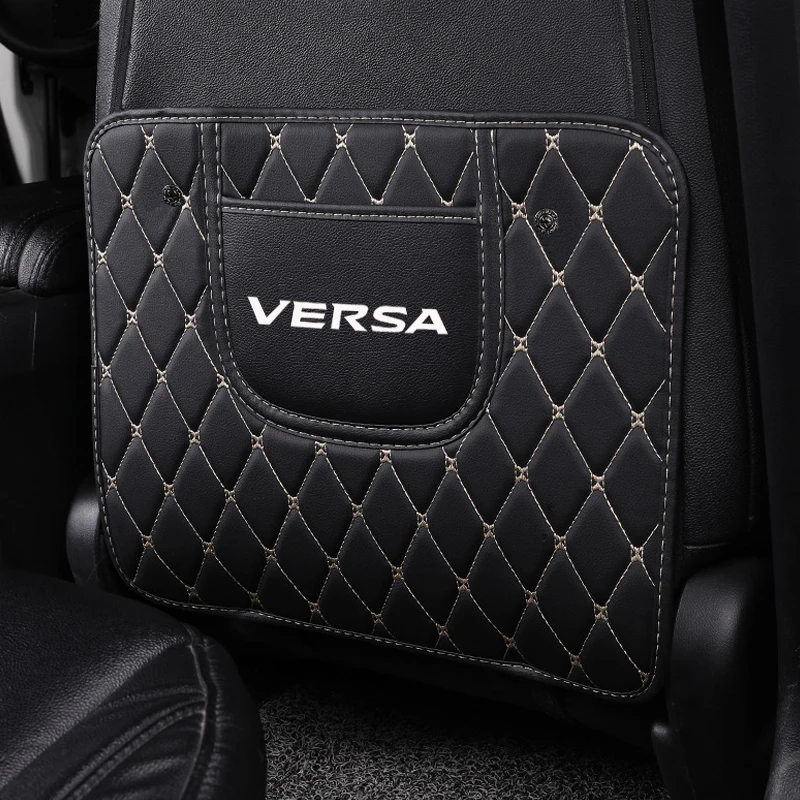 Personalized Car Seat Anti-kick Pad Protection Pad for Nissan Versa Custom Car Seat Cover Set for Women Luxury Car Accessories