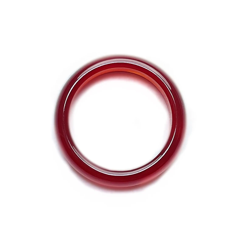 Universal Natural Red Agate Quartz Ring - Unique Design with Hypoallergenic Material