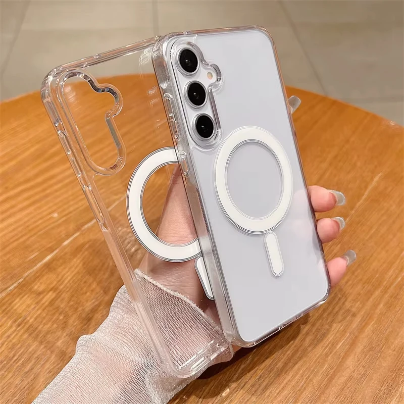 Magnetic Transparent HD Clear Protective Phone Case