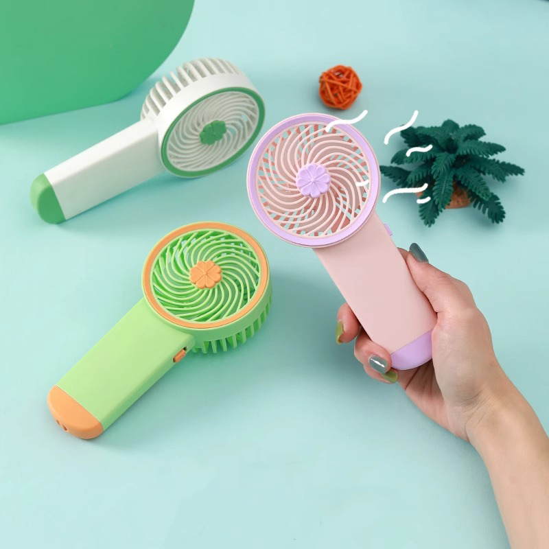 AP256-Cute - Designed Hand - Held Fan with Battery Compartment - Ideal for Outdoor Summer Use