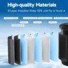 Cold Plunge Tub Size 126 Gallons Ice Bath Tub, Multiple Layered Portable Ice Bath, Cold Water Therapy Training Athletes Recovery 3