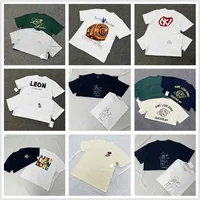 2025 New Men's and Women's Same Summer Pure Cotton Printing Short Sleeves Are Simple, Casual and Comfortable 2