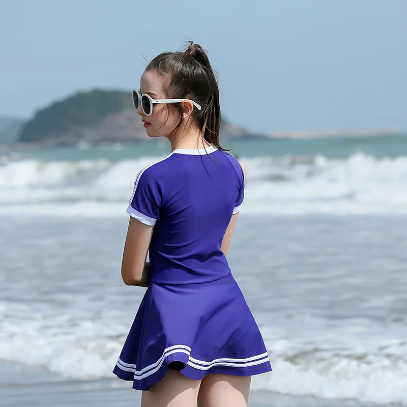 Best Women Girls One Piece Sport Swimming Costume Swimwear Swimsuit UK Size 8-18 