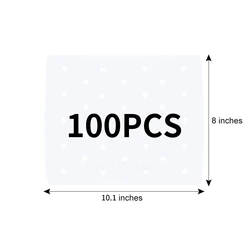 Eco-Friendly Non-Stick Air Fryer Paper Liners (100PCS White)