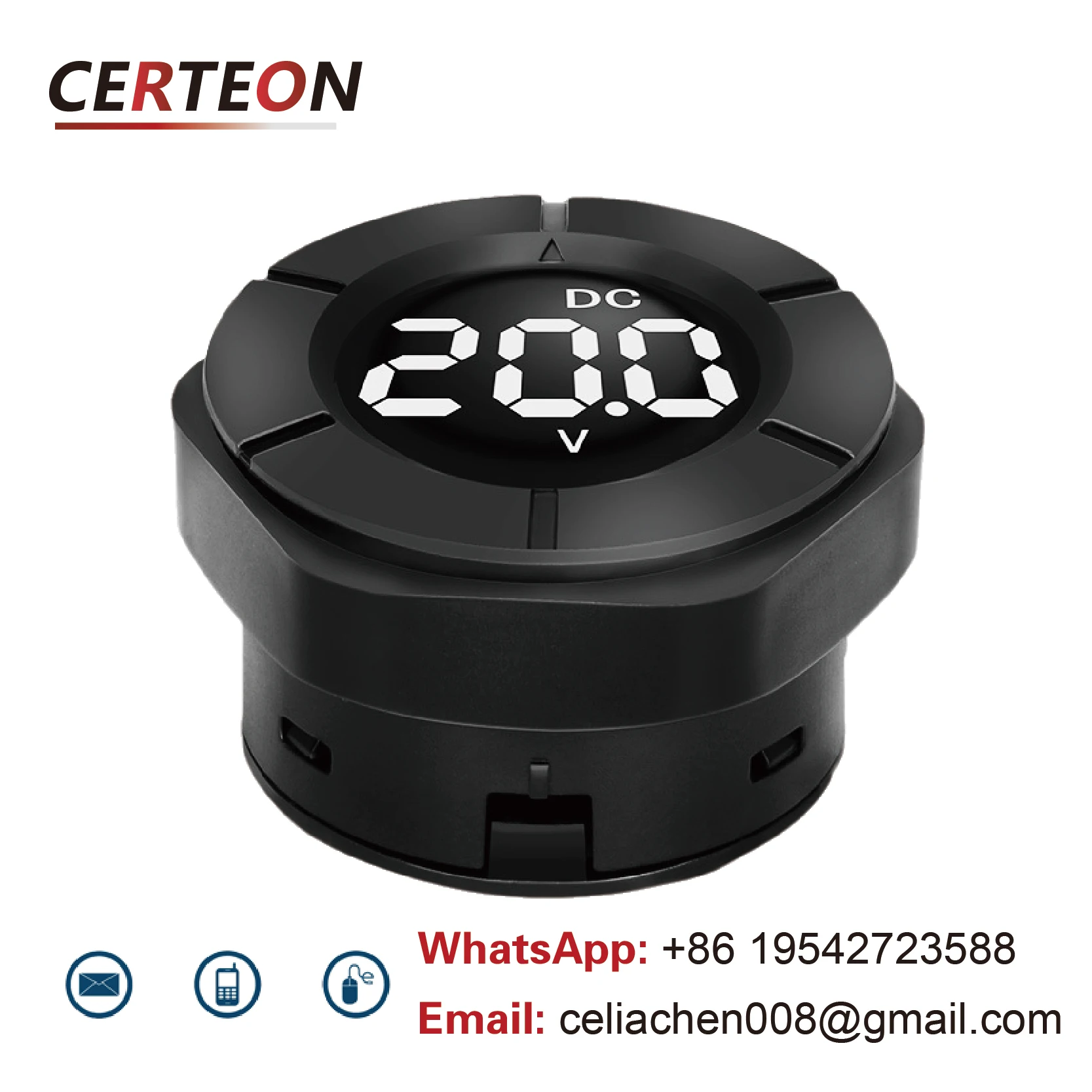 PZEM-19V DC 전력계 0-300V 0-100A 디지털 전압 전류계 30kW 자동차 배터리 모니터 션트 포함 패널 장착
