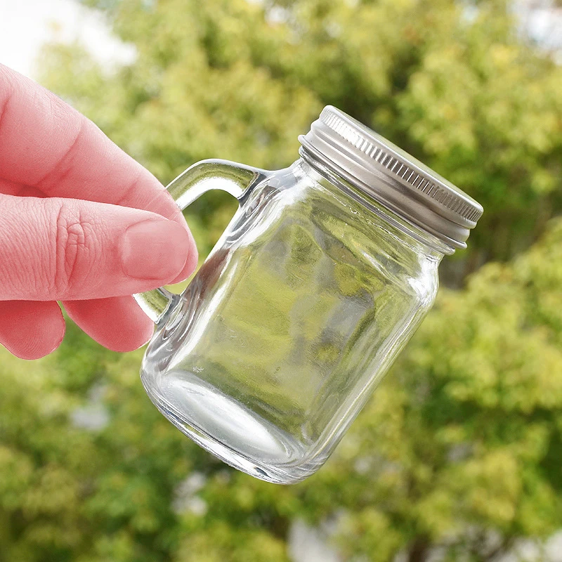 Mini Glass Sealed Bottle For Jam Honey Coffee Concentrate Milk Juice Leakproof Bottle With Lid Jar Portable Empty Jar Container 4
