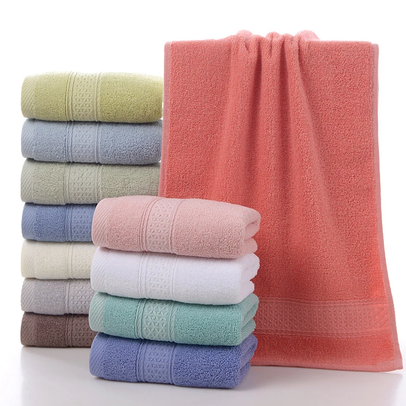 Pure cotton thickened household couple towel Not falling off soft absorbent adult large bath towel Daily face wash handkerchief 4