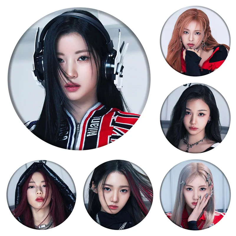 Kpop Babymonster Pastella Up Album Membro Badge Spilla Specchio Portachiavi Ciondolo Borsa Accessori Asa Chiquita Pharita Ruka Fans Gift