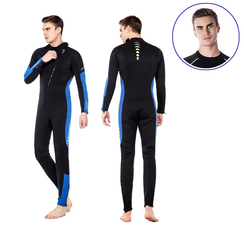 

Wetsuits Men Women 3mm Neoprene Full Wetsuits Scuba Diving Surfing Swimming Long Sleeve Keep Warm Front Zip for Water Sports