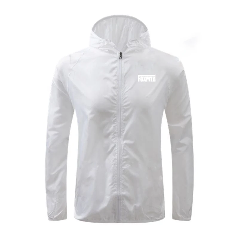 Summer Men Windproof Waterproof Cycling Jacket FOXMTB MTB Cycle Long Sleeve Windbreaker Anti-UV Mountain Bike Downhill Clothing