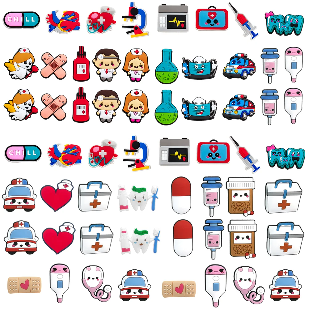 

Doctor Nurse Shoe Charms Accessories Medical Style Charms Decorations Boys Girls Kids Women Teens Birthday Party Favor