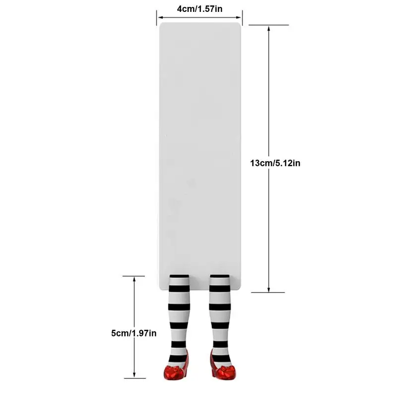 1PCS 3d Wicked Witch Bookmark ABS Witch Bookmark Legs Handmade For Book Lovers Gifts Stationery Office School Supplies bookmarks stationery supplies