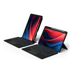 Detachable Touchpad Keyboard with Magic Cover for Spanish Layout (Black)